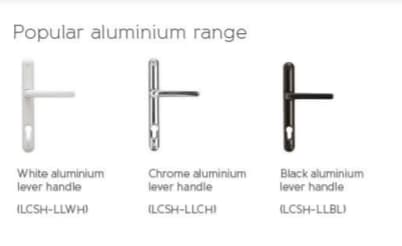 Bifold door handle popular aluminium range